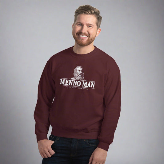 Menno Man Crewneck Sweatshirt Menno Man Curt + Myr Co. Mennonite Store, La Crete, Alberta, Canada